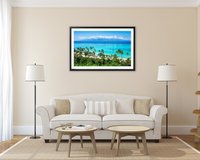 Tahiti landscape original photography print. Mourea French Polynesia wall art.